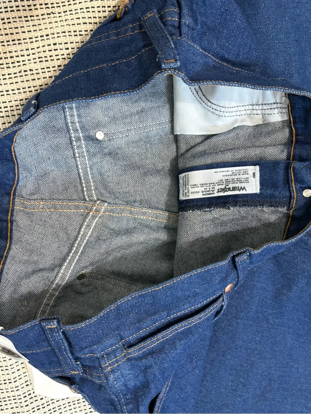 Wrangler Men's Bootcut Jeans - Dark Blue Denim